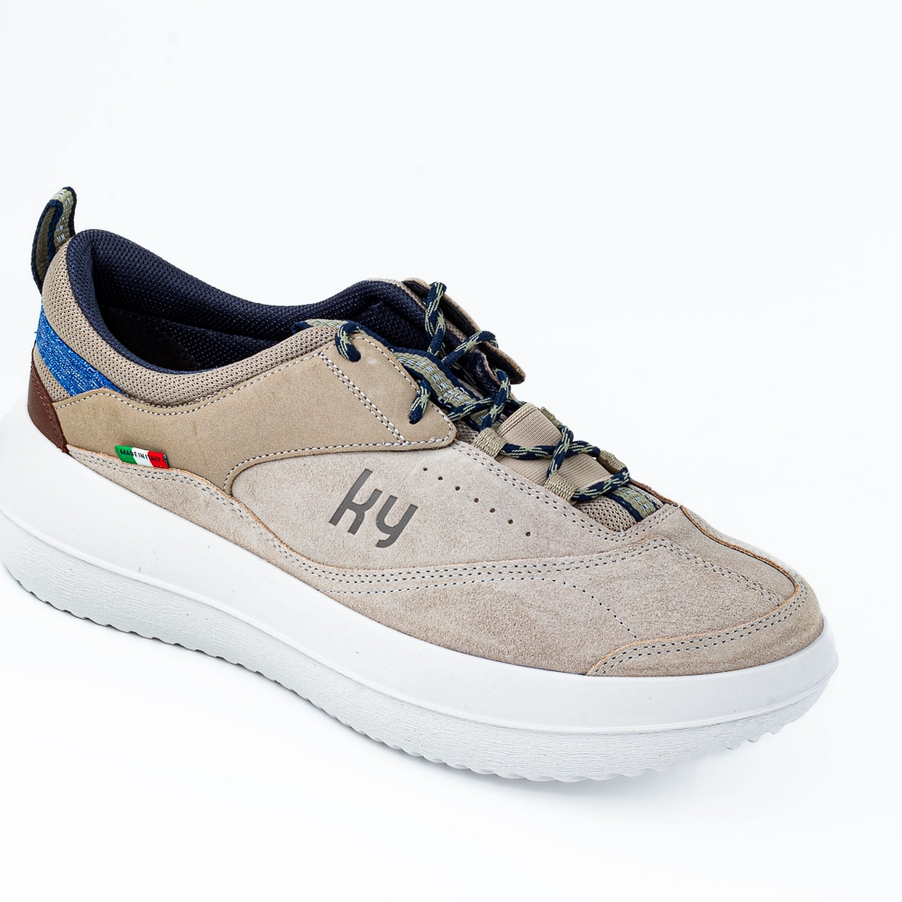 Flims grey-yellow shoe